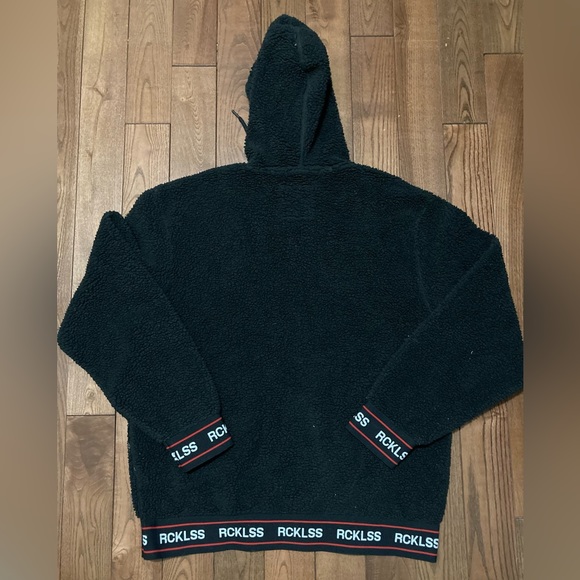 Young & Reckless - Half Zip Sherpa Hoodie - Medium - Picture 3 of 6